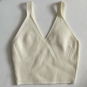 Lululemon Ribbed Knit Cropped Tank Lemon Sorbet